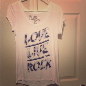White T-shirt with fun phrase